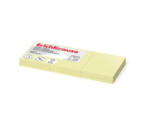 Muistipaperi 40x50mm ERICH KRAUSE 3x100 arkkia keltainen