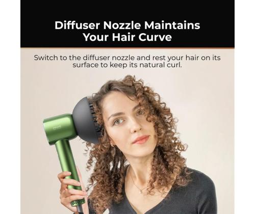 Dreame Hair Glory Master, vihreä - Hiustenkuivaaja