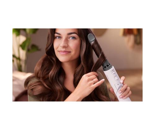 Philips Airstyler 7000 Series, 1000 W, pinkki - Pyörivä hiustenkuivain-kiharrin