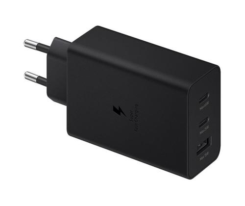 Samsung Trio, USB-C, USB-A, 65 W, musta - Virtalähde