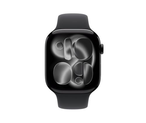 Apple Watch 11, 46 mm, GPS + matkapuhelinverkko, S/M, musta - Älykello - Smartwatch