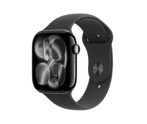 Apple Watch 11, 46 mm, GPS + matkapuhelinverkko, M/L, musta - Älykello