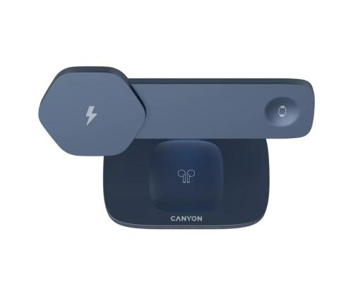Canyon WCS-310, tummanharmaa/sininen - Langaton latausteline