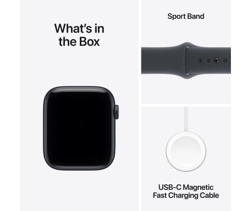 Apple Watch SE 3, 40 mm, GPS, urheiluranneke, M/L, musta alumiini / musta - Älykello - Smartwatch