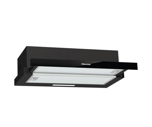 Hisense, 450 m³/h, leveys 60 cm, musta - Integroitu ilmanpuhdistin