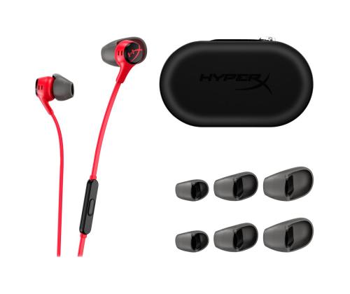 HyperX Cloud Earbuds II, punainen - Kuulokkeet - Kuulokkeet