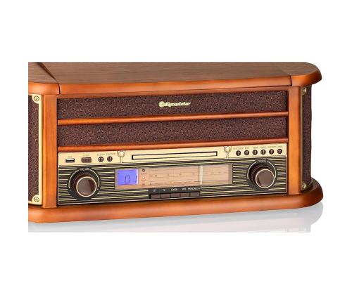 Roadstar HIF-1993BT, vinyyli, CD, Bluetooth, USB, ruskea - Magnetoola