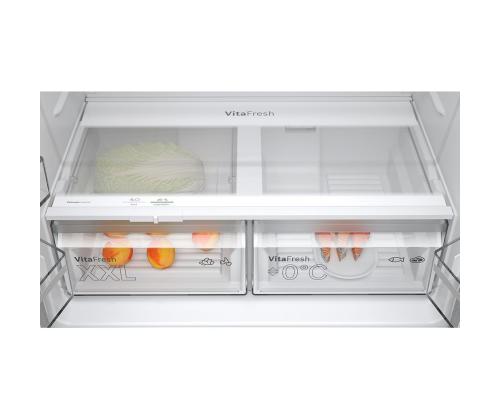 Bosch Seeria 4, No Frost, 605 L, 183 cm, ruostumaton teräs - SBS-jääkaappi