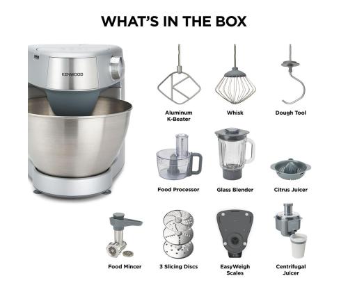 Kenwood Prospero+, 1000 W, hopea - Ruoankäsittelykone - Ruokaprosessori