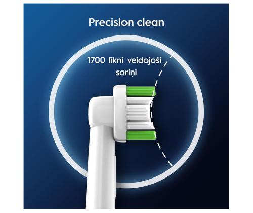 Braun Oral-B Precision Clean Pro, 4 kpl, valkoinen - Lisäharjakset