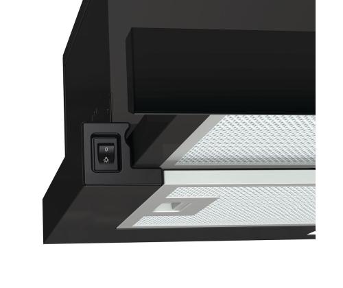 Hisense, 450 m³/h, leveys 60 cm, musta - Integroitu ilmanpuhdistin