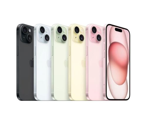 Apple iPhone 15, 128 GB, vaaleanpunainen - Älypuhelin