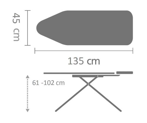 Silityslauta BRABANTIA 135 x 45 cm