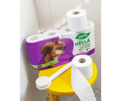 WC-paperi 3-kerroksinen SERLA Orava 8rl valkoinen