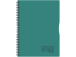 Kansio spiraalisidottu A4 MEMO Väri lineaarinen muovikannet vihreä 80 sivua
