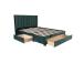 GRACE sänky 160x200cm, ilman patjaa, vihreä