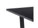 Ruokapöytä AMBLE 160x90xH74cm, musta, melamiini, metallia