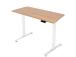 Työpöytä ERGO FIT 1 moottorilla 120x68xH71,5-116cm, tammi/valkoinen