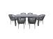 Puutarhakalustesarja CARVES pöytä ja 6 tuolia 21177