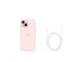 Apple iPhone 15, 128 GB, vaaleanpunainen - Älypuhelin