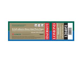 Lomond XL valokuvapaperi, kiiltävä itseliimautuva 85 g/m2 610mm*20m (50,8mm)