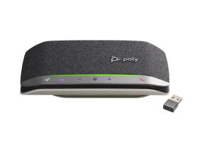 POLY Sync 20+ MS Teams langaton kaiutinpuhelin, USB-A BT600, hopea