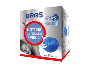 BROS Sähköinen hyttyskarkote + 10 täytelevyä (1 setti)