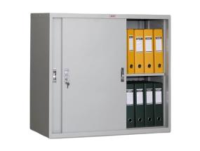 Asiakirjakaappi liukuovilla 832x915x458mm vaaleanharmaa