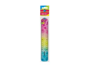 CENTRUM-viivain, 20 cm, värillinen, pehmeä ABS-muovia