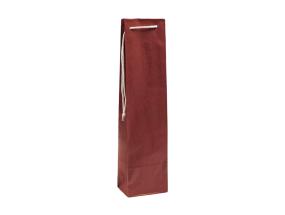 Lahjakassi, nauhakahvalla, 95x65x380+40 mm, 38 gsm, punainen