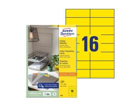 Tarratarra AVERY Zweckform 105x37mm 100 arkkia keltainen (3455)