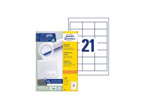 Kopio-lasertarra 64x36mm 100l Avery-Zweckform 3670 /21-osainen