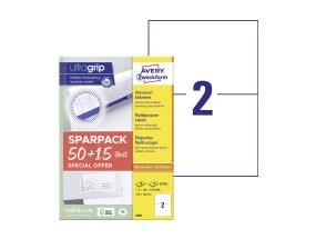 Tarratarra AVERY Zweckform Ultragrip 210x148mm 50+15 arkkia (6604)