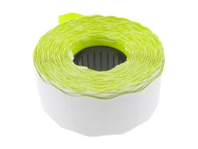 Tarratarra hintapistooliin 26x12mm keltainen 1500 kpl rullassa