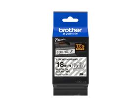 Kleepkirjalint/markeerimislint BROTHER Strong TZE-S141 18mm must/läbipaistval analoog