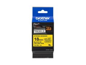 Kleepkirjalint/markeerimislint BROTHER Strong TZE-S641 18mm must/kollasel analoog