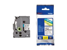 Kleepkirjalint/markeerimislint BROTHER TZE-251 24mm must/valgel