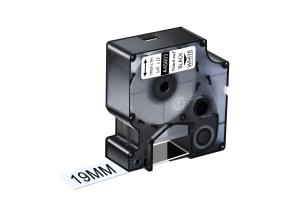 Teippi/merkintäteippi DYMO A45803 19mm musta/valkoinen analoginen