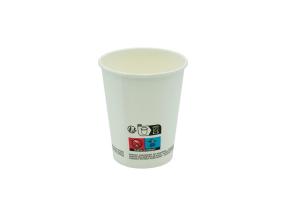 Pahvi kahvikuppi 250ml valkoinen 100kpl/kpl