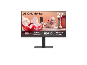 LCD-monitori LG 27 " 2560 x 1440 pikseliä Quad HD Native kuvasuhde 16:9 LCD Flat 27BA54QB-B