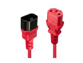 KAAPELI TEHO IEC JATKO 0.5M/PUNAINEN 30476 LINDY