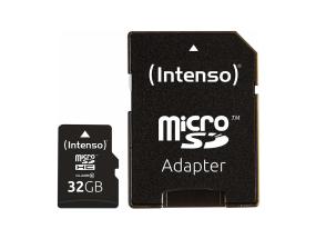 MUISTI MICRO SDHC 32GB C10/W/ADAPTERI 3413480 INTENSO