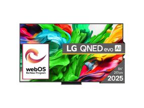 Televisio LG 86" 4K/Smart 3840x2160 Langaton LAN Bluetooth webOS Musta 86QNED86A3A