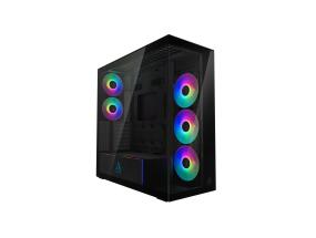 Kotelo ARCTIC Xtender (Mirror Black) MidiTower Case tuotteen ominaisuudet Läpinäkyvä paneeli Ei sisälly...