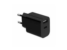 LATURI USB UNIVERSAL MUSTA/2P TA-UC-2AC12-01-BK GEMBIRD GEMBIRD