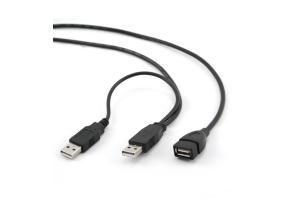 Kaabel USB2 DUAL pikendus AMAF 0,9M CCP-USB22-AMAF-3 GEMBIRD