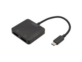 DIGITUS USB-C - 2x DP MST Video Splitter
