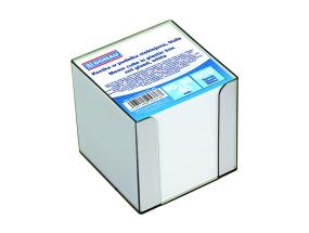 Muistilehtiö DONAU 90x90mm valkoinen liimaton muovikuppi 800 arkkia