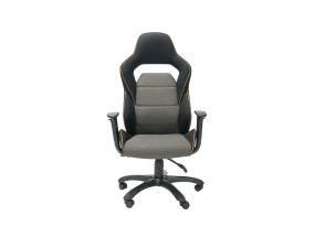 Tietokonetuoli/työtuoli COMFORT 69x68xH120-130cm, musta/harmaa/valkoinen, polyesterikangas, keinonahka, muovi