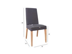 Tuoli PAU 54x44xH96cm, tummanharmaa
